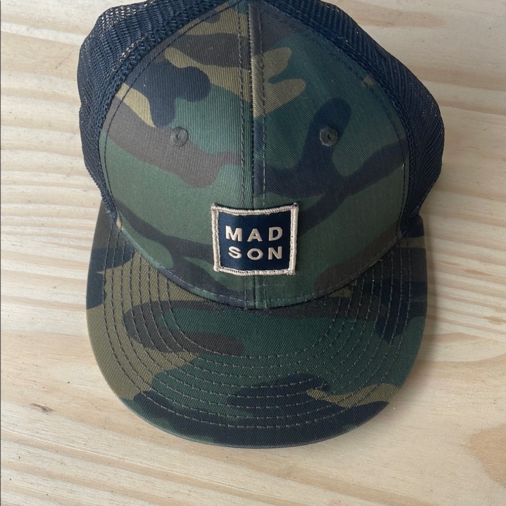 Madison Green Camo Trucker Hat